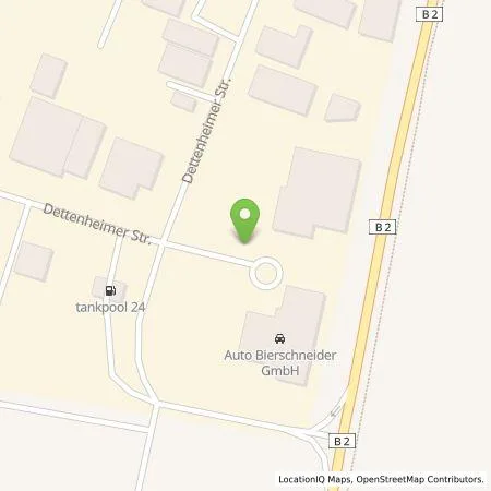 Standortübersicht der Tankstelle Auto Bierschneider GmbH in 91781 Weißenburg in Bayern