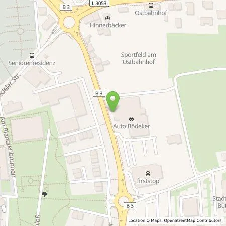 Standortübersicht der Tankstelle Auto Bödeker GmbH in 35510 Butzbach