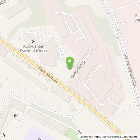 Standortübersicht der Tankstelle Auto Center Frankfurt Oder GmbH in 15234 Frankfurt (Oder)