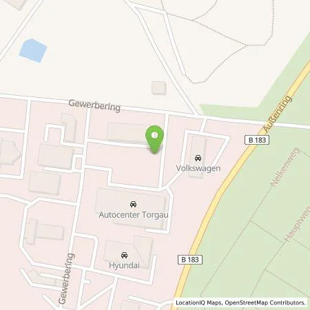 Standortübersicht der Tankstelle Auto Center Torgau GmbH in 04860 Torgau