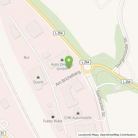 Standortübersicht der Tankstelle Auto Dincher GmbH in 66271 Kleinblittersdorf