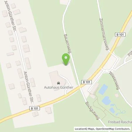 Standortübersicht der Tankstelle Auto Günther Inhaber Jörg Günther e.K. in 08352 Raschau-Markersbach