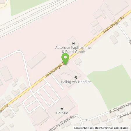 Standortübersicht der Tankstelle Auto Halbig GmbH & Co. KG in 91710 Gunzenhausen