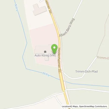 Standortübersicht der Tankstelle Auto König GmbH & Co.KG in 89312 Günzburg