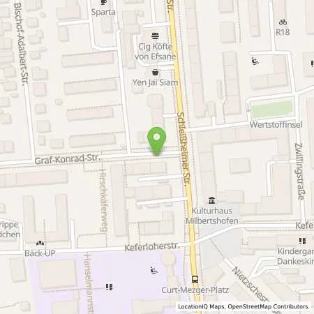 Standortübersicht der Tankstelle SWM Versorgungs GmbH in 80809 München