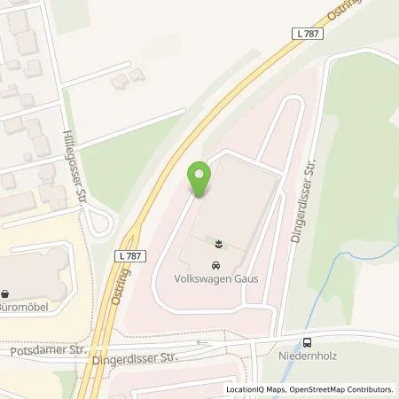 Standortübersicht der Tankstelle Autocenter Gaus GmbH&CoKG in 33699 Bielefeld