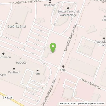 Standortübersicht der Tankstelle Auto-Center W&B GmbH in 73479 Ellwangen (Jagst)