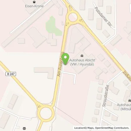 Standortübersicht der Tankstelle Autohaus Abicht GmbH in 37115 Duderstadt