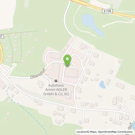 Standortübersicht der Tankstelle Autohaus Adler GmbH & Co. KG in 01819 Bahretal