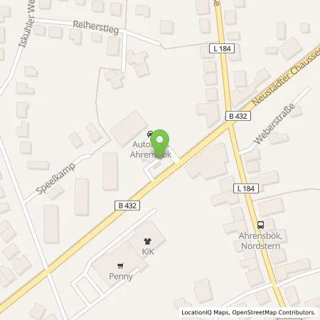 Standortübersicht der Tankstelle Autohaus Ahrensbök GmbH in 23623 Ahrensbök