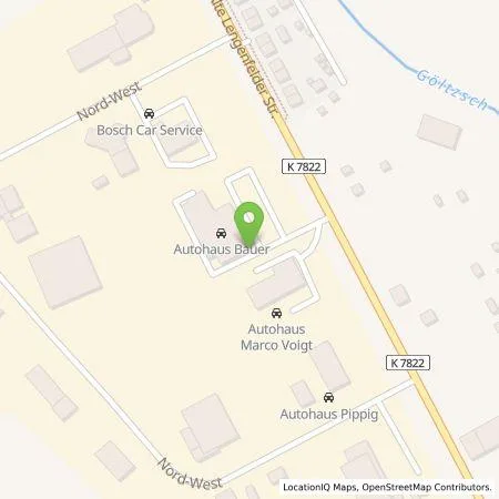 Standortübersicht der Tankstelle Autohaus Bauer GmbH in 08228 Rodewisch