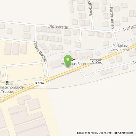 Standortübersicht der Tankstelle Autohaus Baun GmbH in 71093 Weil im Schönbuch