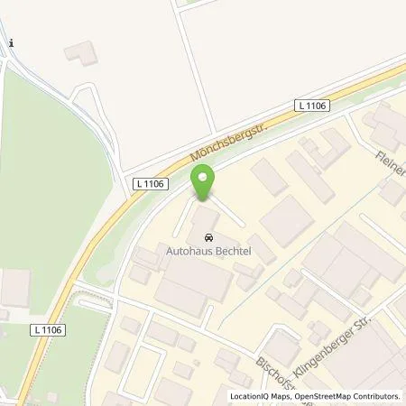 Standortübersicht der Tankstelle Autohaus Bechtel GmbH & Co. KG in 74336 Brackenheim