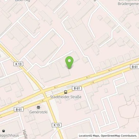 Standortübersicht der Tankstelle Autohaus Berning KG in 33609 Bielefeld