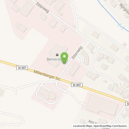 Standortübersicht der Tankstelle Autohaus Berres-Hirsch GmbH in 63928 Eichenbühl