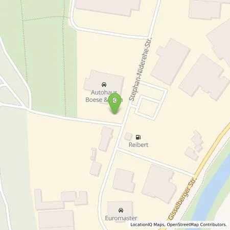 Standortübersicht der Tankstelle Autohaus Boese und Born GmbH & Co KG in 35037 Marburg