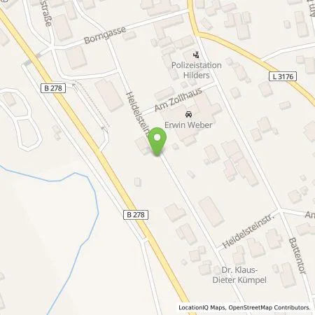 Standortübersicht der Tankstelle Autohaus Erwin Weber GmbH & CoKG in 36115 Hilders