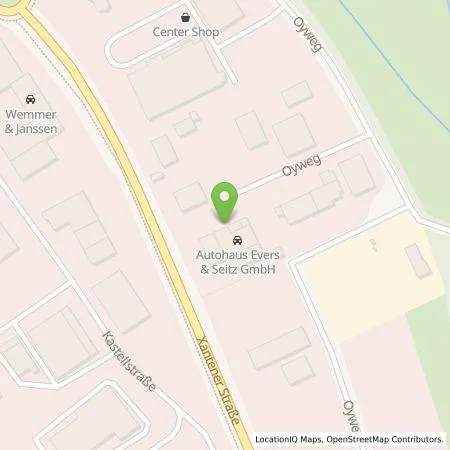 Standortübersicht der Tankstelle Autohaus Evers & Seitz GmbH in 47546 Kalkar