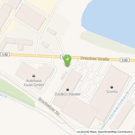 Standortübersicht der Tankstelle Autohaus Faust Coswig GmbH in 01640 Coswig