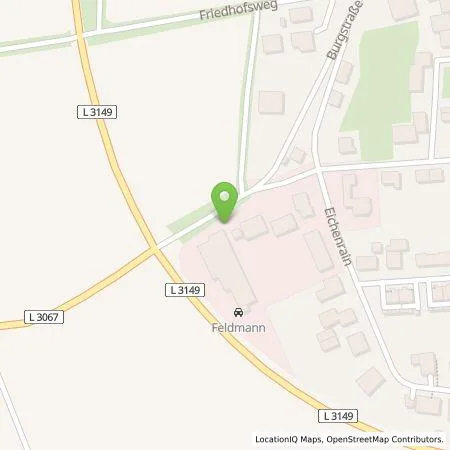 Standortübersicht der Tankstelle Autohaus Feldmann GmbH & Co.KGB in 34582 Borken