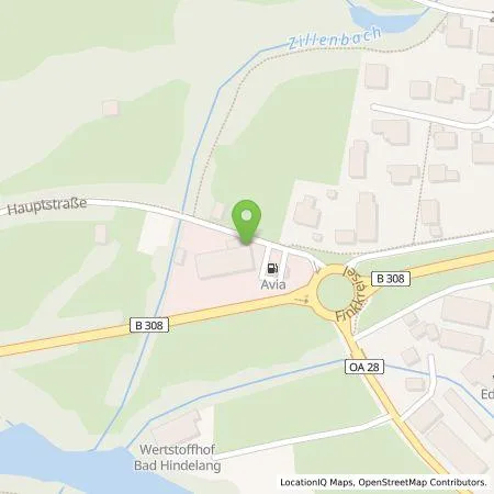 Standortübersicht der Tankstelle Autohaus Fink GmbH in 87541 Bad Hindelang