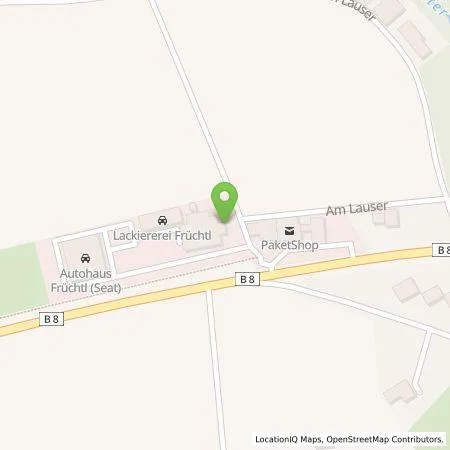 Standortübersicht der Tankstelle Autohaus Früchtl GmbH in 93102 Pfatter