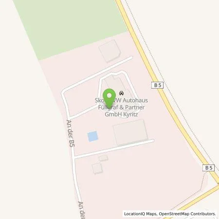 Standortübersicht der Tankstelle Autohaus Füllgraf & Partner Kyritz GmbH in 16866 Kyritz