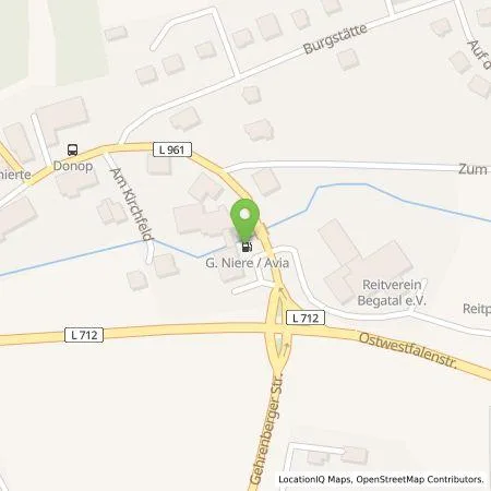 Standortübersicht der Tankstelle Autohaus G.Niere GmbH&Co.KG in 32825 Blomberg