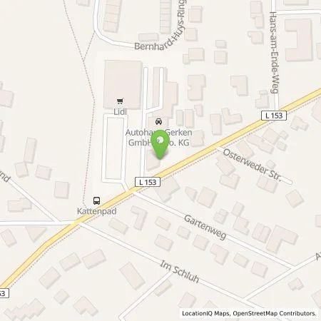 Standortübersicht der Tankstelle Autohaus Gerken GmbH & Co. KG in 27726 Worpswede