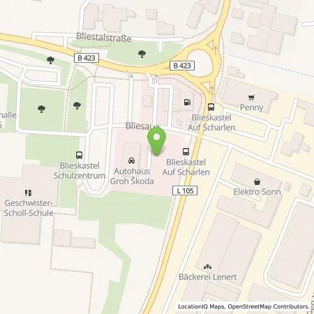 Standortübersicht der Tankstelle Autohaus Groh Blieskastel in 66440 Blieskastel