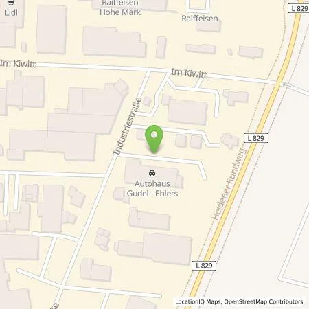Standortübersicht der Tankstelle Autohaus Gudel-Ehlers GmbH & Co. KG in 46359 Heiden