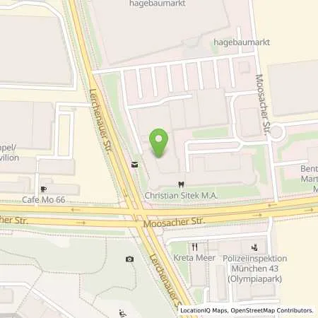 Standortübersicht der Tankstelle EnBW mobility+ AG und Co.KG in 80809 München