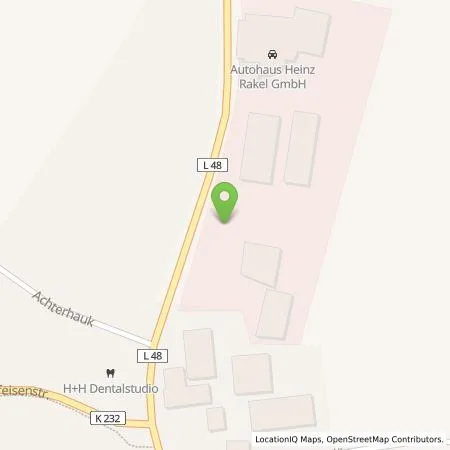 Standortübersicht der Tankstelle Autohaus H. Rakel GmbH in 49744 Geeste