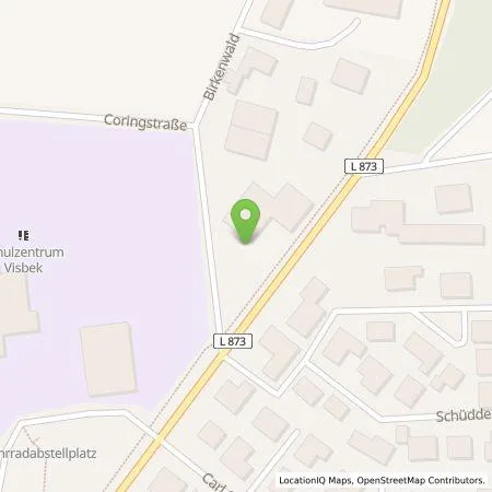 Standortübersicht der Tankstelle Autohaus Hake GmbH in 49429 Visbek