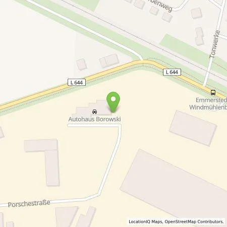 Standortübersicht der Tankstelle Autohaus Harald Borowski in 38350 Helmstedt