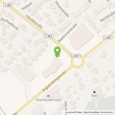 Standortübersicht der Tankstelle Autohaus Heemann eK Inh. Jürgen Heemann in 48493 Wettringen