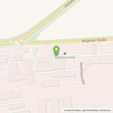 Standortübersicht der Tankstelle Autohaus Hirth GmbH in 04769 Mügeln