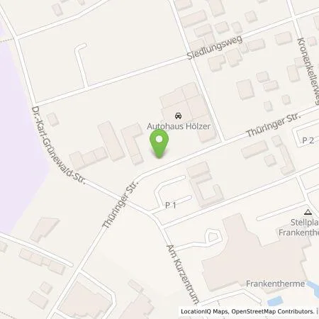 Standortübersicht der Tankstelle Autohaus Hölzer GmbH in 97631 Bad Königshofen im Grabfeld