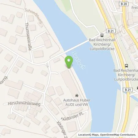 Standortübersicht der Tankstelle Autohaus Huber GmbH & Co. KG in 83435 Bad Reichenhall