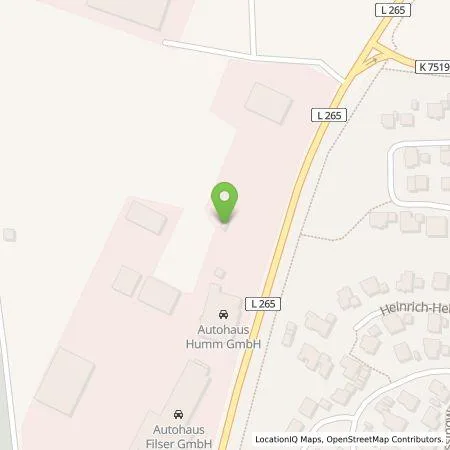 Standortübersicht der Tankstelle Autohaus Humm GmbH in 88471 Laupheim