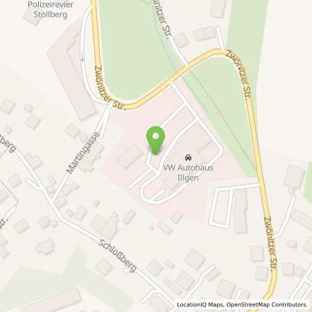 Standortübersicht der Tankstelle Autohaus Illgen GmbH in 09366 Stollberg/Erzgeb.