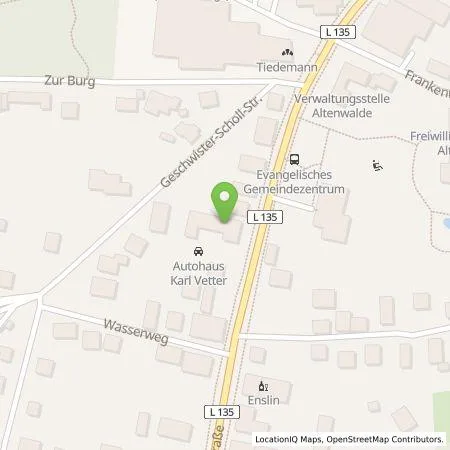 Standortübersicht der Tankstelle Autohaus Karl Vetter in 27478 Cuxhaven