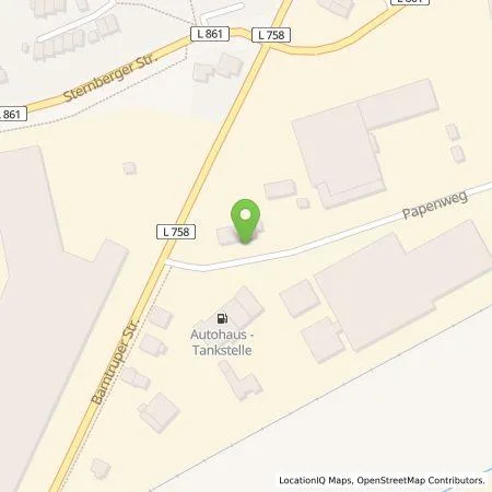 Standortübersicht der Tankstelle Autohaus Karl-Heinz Dröge e.K. in 32699 Extertal