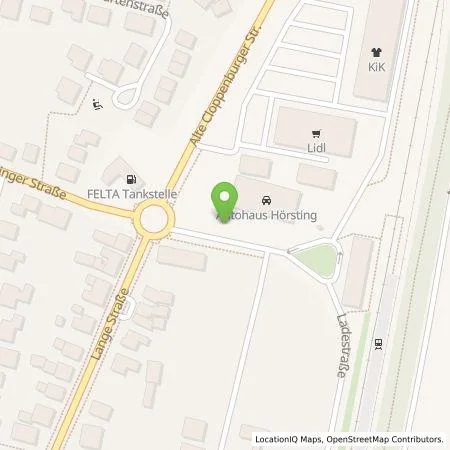 Standortübersicht der Tankstelle Autohaus Klaus Hörsting ek Inhaber Dennis Hörsting in 49632 Essen (Oldenburg)