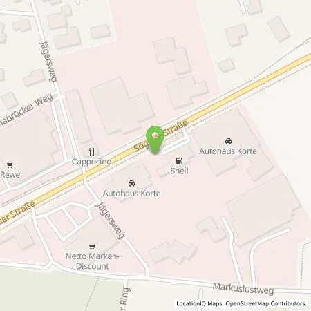 Standortübersicht der Tankstelle Autohaus Korte GmbH&Co.KG in 49757 Werlte