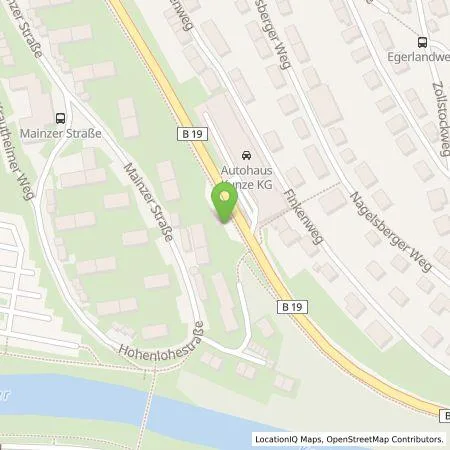 Standortübersicht der Tankstelle Autohaus Kunze Service GmbH in 74653 Künzelsau