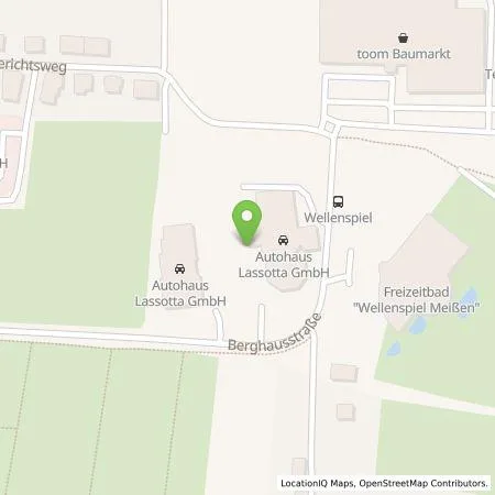 Standortübersicht der Tankstelle Autohaus Lassotta GmbH in 01662 Meißen