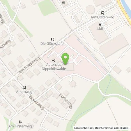 Standortübersicht der Tankstelle Autohaus Liliensiek GmbH in 01744 Dippoldiswalde