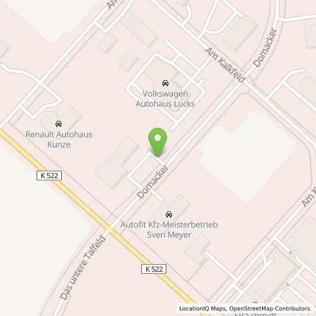 Standortübersicht der Tankstelle Autohaus Lucks GmbH & Co.KG in 06556 Artern/Unstrut