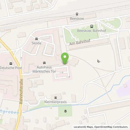 Standortübersicht der Tankstelle Autohaus Märkisches Tor GmbH in 15848 Beeskow
